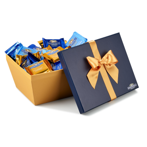 Favorite Flavors Premium Blue Gift Box (75 SQUARES)
